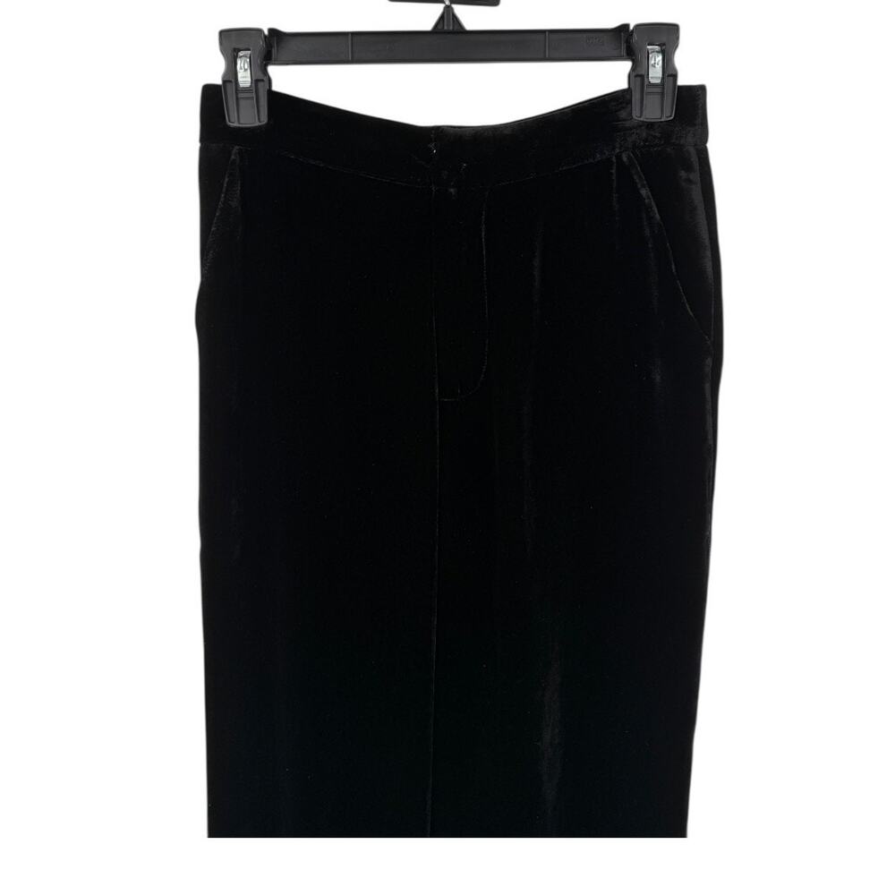 L'Agence pants Rebel Velvet Trouser black size 0 - Picture 3 of 8